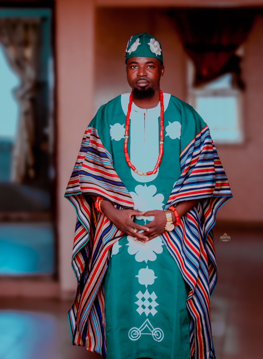 adegraphystudio's tweet image. On the traditional wedding day, the groom stands resplendent, embodying a blend of anticipation, dignity, and joy. His attire, meticulously chosen, reflects cultural heritage and personal style, perhaps adorned with intricate patterns or symbols of significance.

 #groomsday