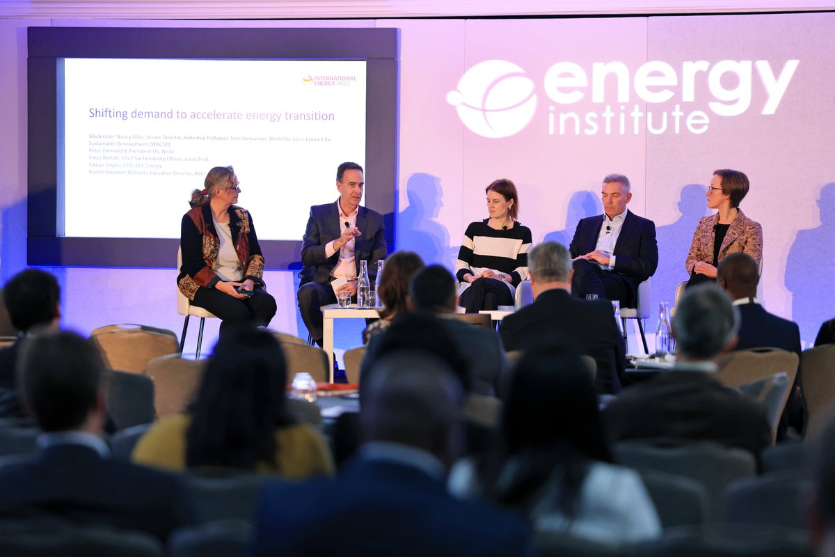 Energy Institute (@energyinstitute) on Twitter photo Moderator Nancy Gillis, Senior Director at <a href="/wbcsd/">gj</a> leads panel on shifting demand to accelerate the energy transition with:
➡️Peter Zonneveld, <a href="/NesteGlobal/">Neste</a>
➡️Freya Burton, <a href="/LanzaTech/">LanzaTech Global</a>
➡️Fabian Ziegler, <a href="/dccplc/">DCC plc</a> Energy
➡️Rachel Solomon Williams, <a href="/AldersgateGrp/">Aldersgate Group</a> Moderator Nancy Gillis, Senior Director at <a href="/wbcsd/">gj</a> leads panel on shifting demand to accelerate the energy transition with:
➡️Peter Zonneveld, <a href="/NesteGlobal/">Neste</a>
➡️Freya Burton, <a href="/LanzaTech/">LanzaTech Global</a>
➡️Fabian Ziegler, <a href="/dccplc/">DCC plc</a> Energy
➡️Rachel Solomon Williams, <a href="/AldersgateGrp/">Aldersgate Group</a>