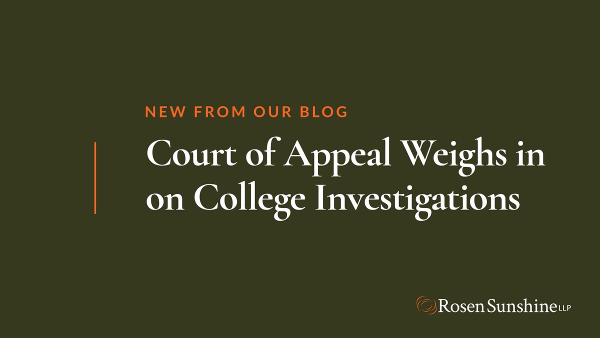 In CPSO v. Kilian,  the Ontario Court of Appeal provides guidance on two questions: Must regulated professionals always comply with a College’s investigation? And when is it appropriate to seek review of an administrative decision maker’s process? rosensunshine.com/blog/court-of-…
