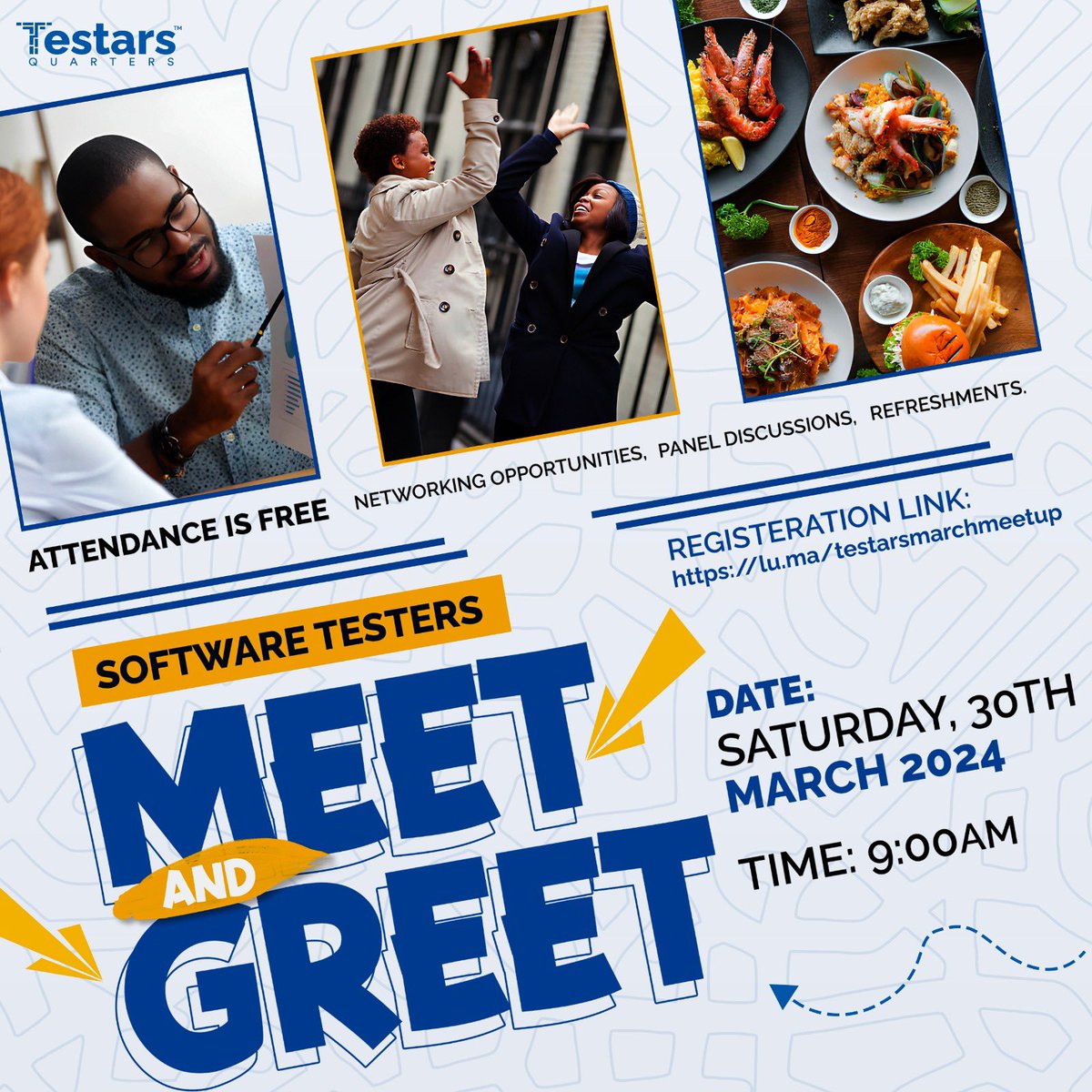 Testers in Lagos and its environment, let's meet and greet on March 30, 2024, at 9 am with 300+ testers!!!! Register Now: lu.ma/testarsmarchme…