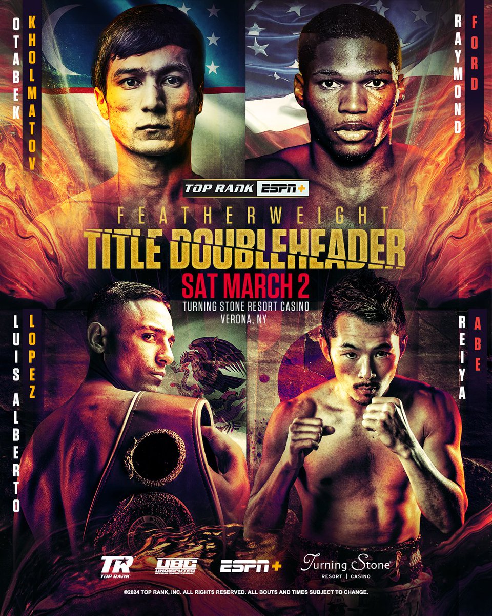 Ovajay's tweet photo. 3 Featherweight world championship fights in the 1st two weeks of March 🔥🔥🔥 https://t.co/dW9bV0ZfZF