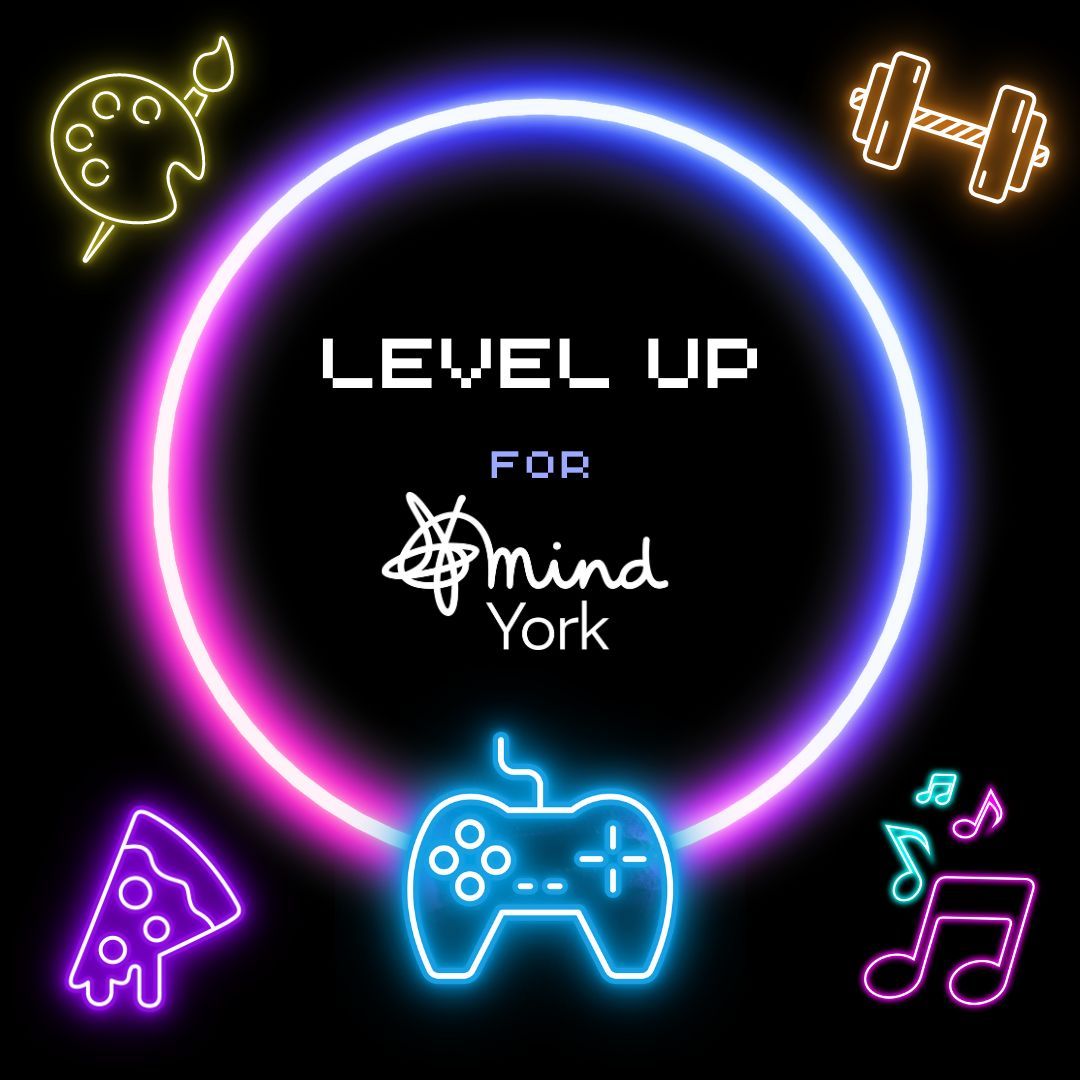 🎮🎵 There's still time to join our exciting new fundraising event on 15th - 17th March, Level Up! 🚀 Whether you're a gaming enthusiast, a music lover, or just looking for a fun way to support mental health, there's something for everyone 💙 yorkmind.org.uk/get-involved/f…