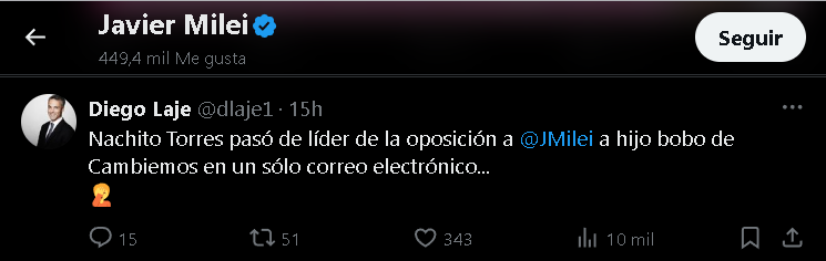 Milei se sigue riendo de chicos con enfermedades mentales. Nunca va a pedir disculpas.