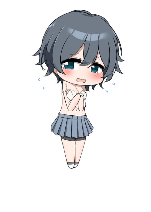 お着替え中のデフォ恋道ちゃん 