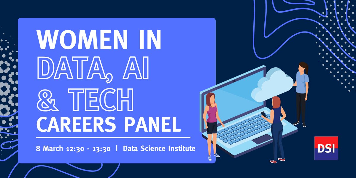 Next week we will be hosting an insightful panel Q & A about Women in Data Science, AI and Tech Careers, featuring speakers from @imperialcollege and industry in celebration of #internationalwomensday. 👭 ♀ Sign up to hear more 👇 (in-person only) imperial.ac.uk/events/174212/…