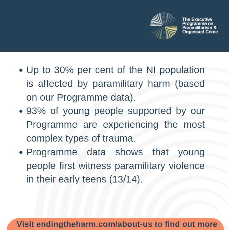 endingtheharm's tweet photo. The @BBCSpotlightNI programme today highlights how paramilitary linked gangs use illegal drugs to ruin lives, intimidate families, and lure young people into criminality.
We need to break the cycle of harm in our communities, to free people up from that coercive control. https://t.co/xoITxPhDau