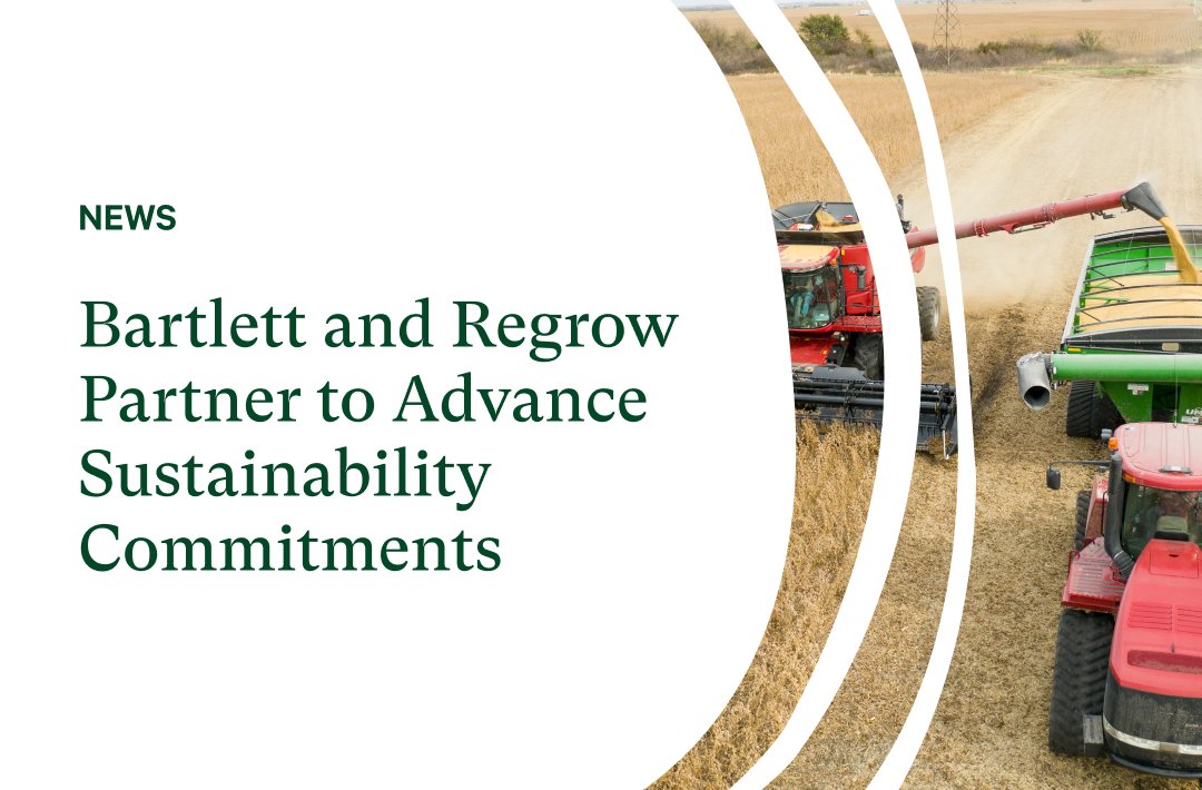 🤝 We've got a new partner in #AgricultureResilience! We're working with Bartlett to advance #sustainability initiatives across their soybean supply sheds. 🚜 Read on: tinyurl.com/mva7mu8h #climateaction #FutureofFood #MRV #emissionsreduction #sustainableagriculture