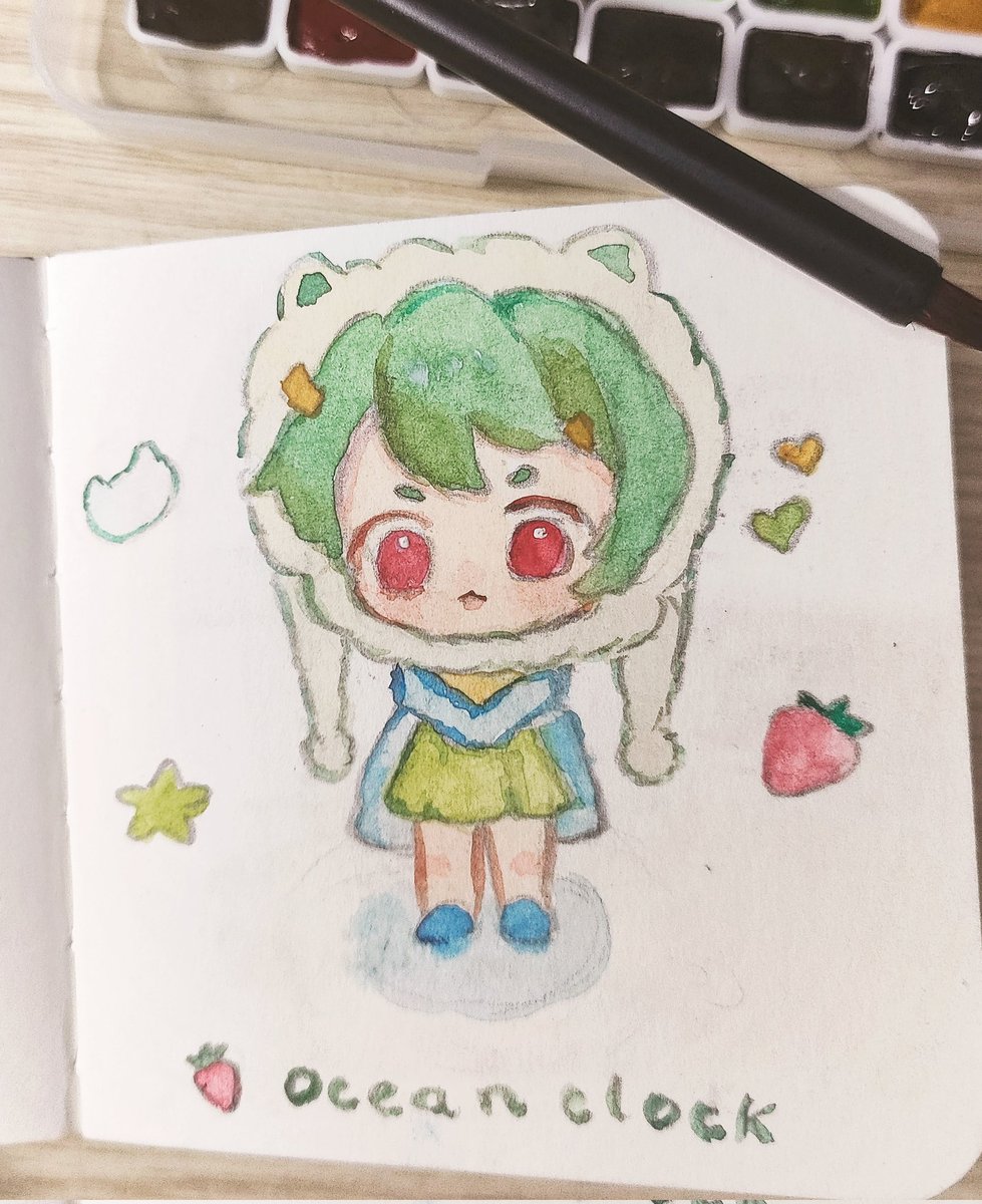 oceanclock_167's tweet photo. My new watercolor https://t.co/0dJfqlzkiA
