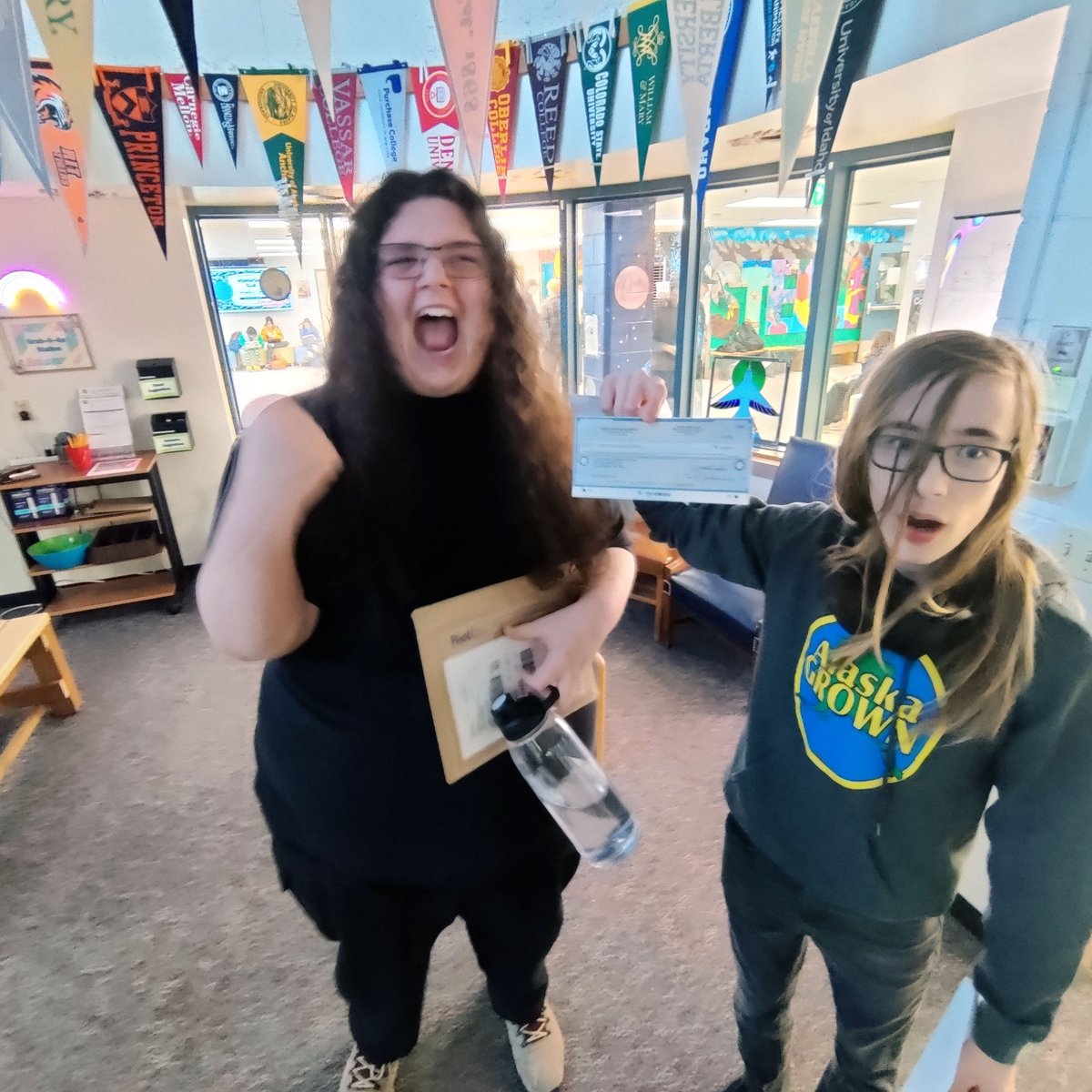 Congrats to Mr. Brian Gehring at Steller Secondary School in Anchorage, AK for receiving a $3,899 grant from our Foundation for their Peer Taught Computing project! 🙌 We can see their excitement from the picture😊The next deadline on 3/1 at toshiba.com/taf