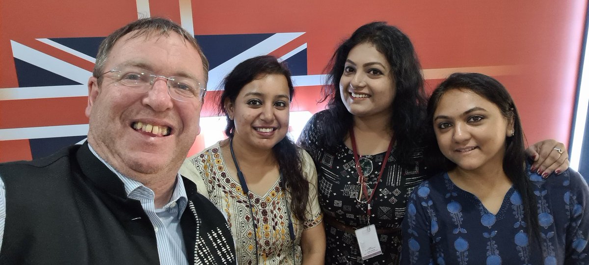 Received a call from three ladies from the Kolkata office of the wonderful @FoundationAzad this afternoon. It was our fourth interaction, earlier engagements have been part of @UKinKolkata's AV skilling project with @Snap_e_cabs & partners. Planning for #WomensDay next week.