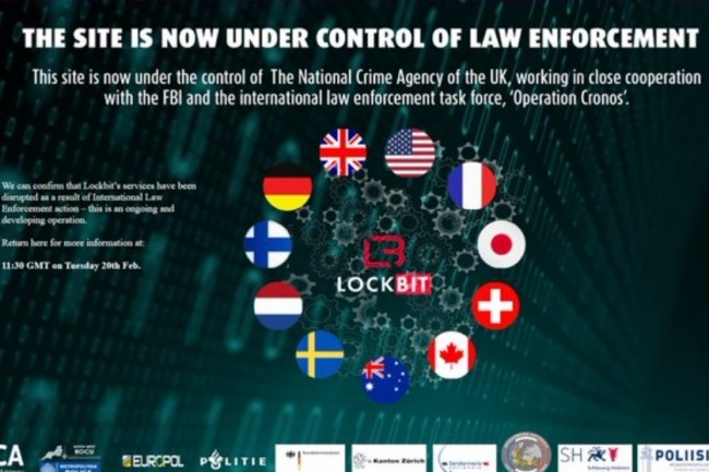 👮 Dans le cadre d'une opération internationale coordonnée, les autorités ont réussi à mettre hors service 34 serveurs appartenant au redoutable groupe de #ransomware Lockbit: ow.ly/O6wT30sAjFc
