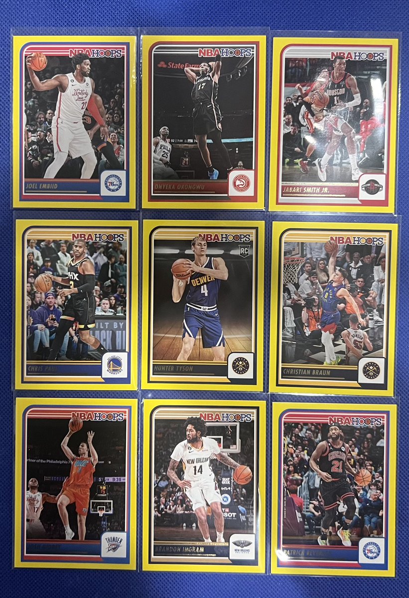 MSUSPORTSCARDS's tweet image. Cheap lot 25 Yellow Donruss 23-24.    $15 shipped obo @ILOVECOLLECTIN1 @TheHobby247 @HobbyRetweet_ @HobbyConnector @sports_sell @CardHobbyRTs @CardboardEchoes