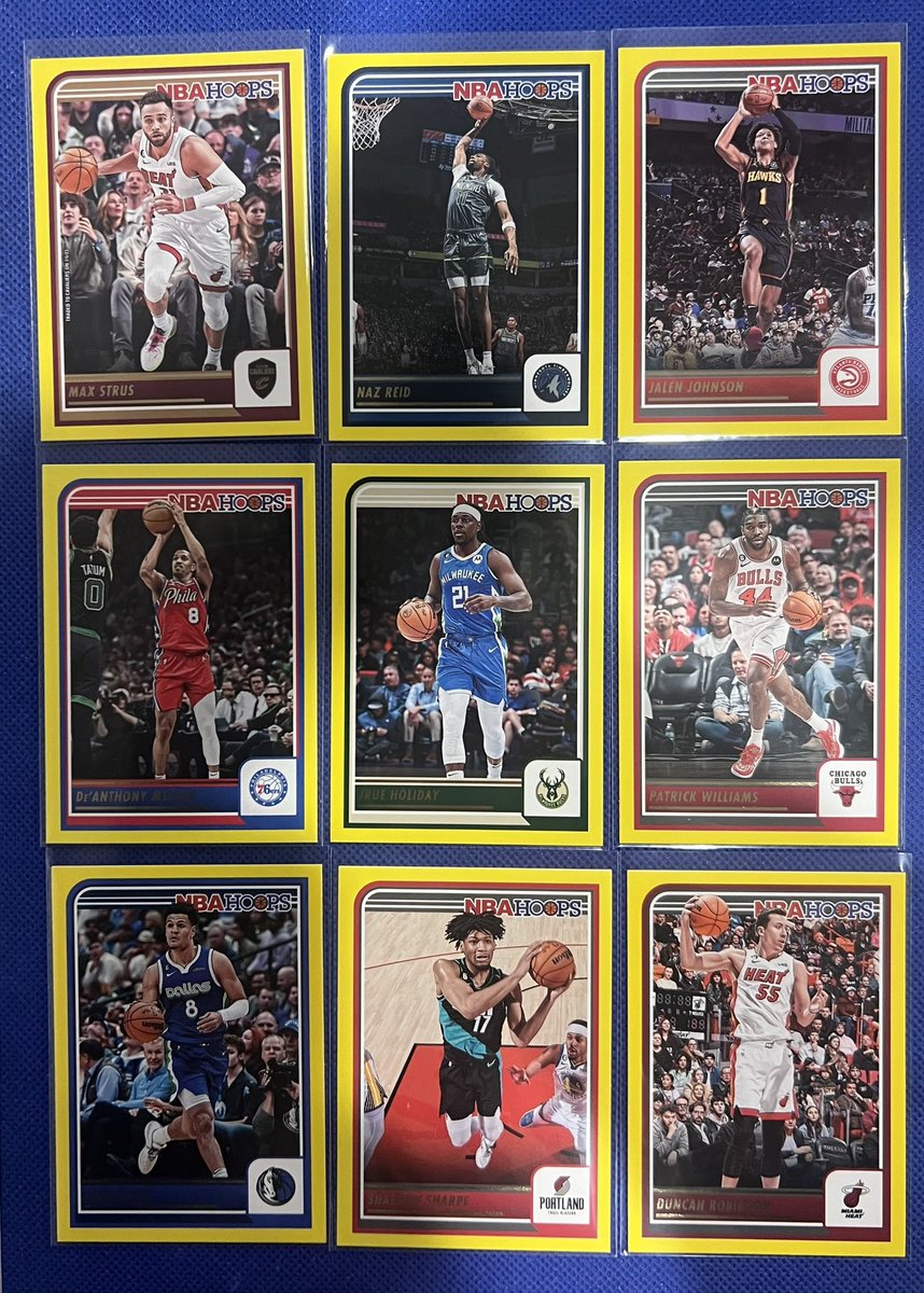 MSUSPORTSCARDS's tweet image. Cheap lot 25 Yellow Donruss 23-24.    $15 shipped obo @ILOVECOLLECTIN1 @TheHobby247 @HobbyRetweet_ @HobbyConnector @sports_sell @CardHobbyRTs @CardboardEchoes