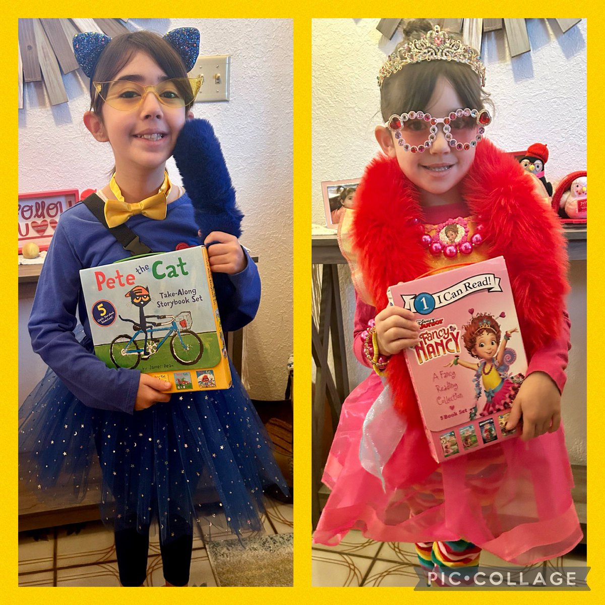 EMercadoCollins's tweet photo. Pete the Cat and Fancy Nancy are ready for school @TierraDelSol_ES @YsletaISD #ReadAcrossAmerica https://t.co/Eg7nUSKvsY