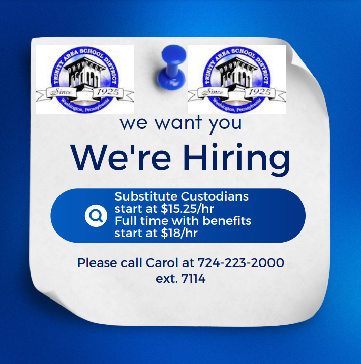 Come work with us <a href="/TRINITY_MLUCAS/">Dr. Michael Lucas</a> <a href="/thstrinitypride/">Trinity High School</a> <a href="/TrinityAreaSD/">Trinity Area School District</a> <a href="/TMSTrinityPride/">Trinity Middle</a> <a href="/KeruskinPete/">bet8KU游TX体育BBV体育彩娱乐下注MG真人雷火电竞生肖天际猎人英皇体育华纳飞亚体育</a> <a href="/Trinitywestbest/">Trinity West</a> <a href="/tnetrinitypride/">Trinity North Elementary School</a> @MrsBenzEastElem <a href="/PSEA/">PSEA</a> <a href="/PASchoolsWork/">PA Schools Work</a>