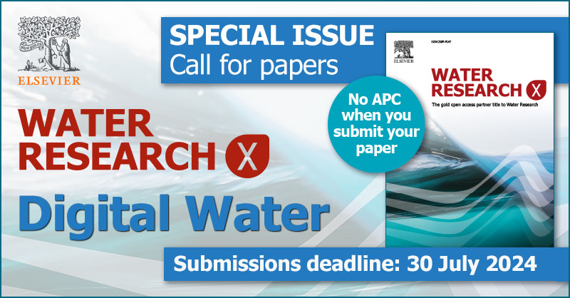 Introducing our Special Issue on "Digital Water"! 💡 Pioneering research, no publishing fee, and a scope covering big data, IoT, AI, and more! Join us in shaping the future of urban water management!