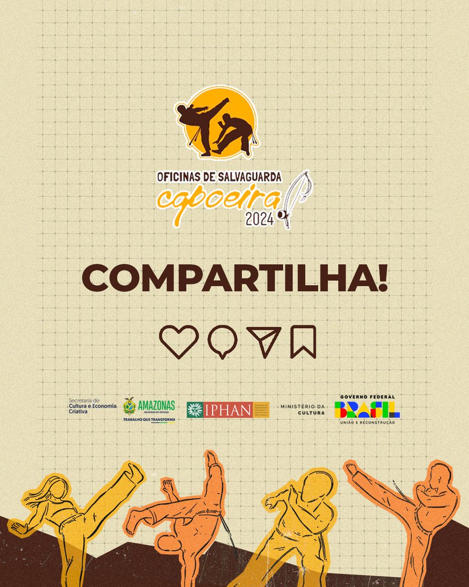 4ª edição das Oficinas de Salvaguarda Capoeira 2024 🤸‍♂️

O encontro gratuito traz oficinas, lançamento de livro e a discussão sobre políticas públicas no segmento. Confira! ➡️
