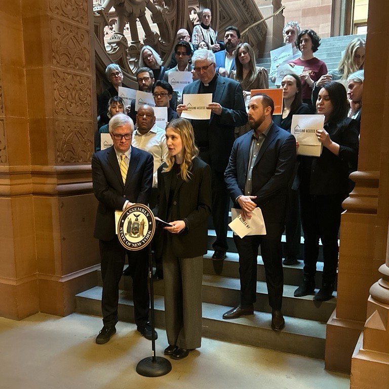 REBNY was proud to join coalition partners yesterday in Albany to highlight our ongoing support for the Housing Access Voucher Program. #HAVP is a common-sense, cost-effective solution that will help thousands of New Yorkers find stable housing and remain safely housed.
