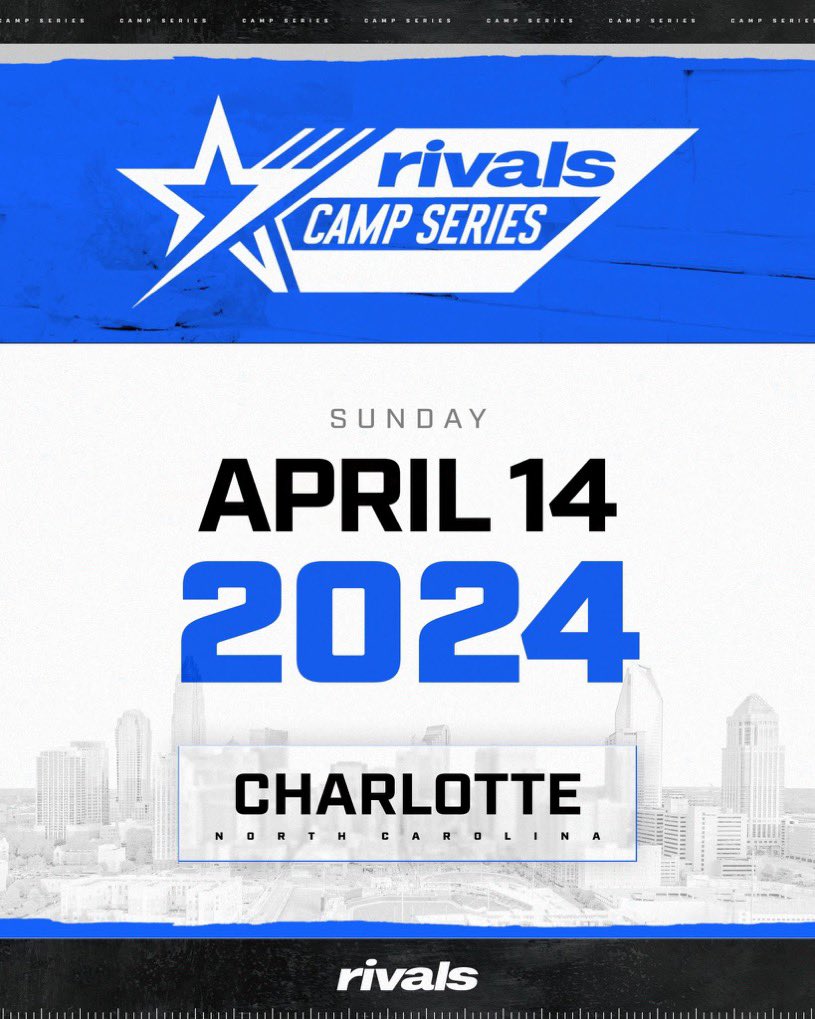 Beyond blessed to be invited to the @RivalsCamp this April. Looking forward to competing with the best of the best!