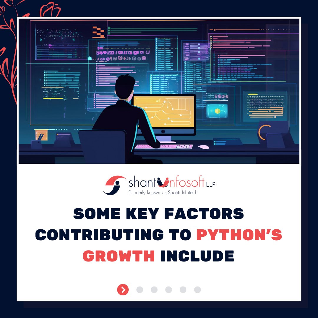shantiinfosoft's tweet image. For learning register now: forms.gle/kcAEJRcT1cCiKw…
#python #pythonpopularity #training #programmingdominance #students #codingcommunity #pythonadvancement #techevolution #programmingworldwide #shantiinfosoftllp #shantiinfosoft