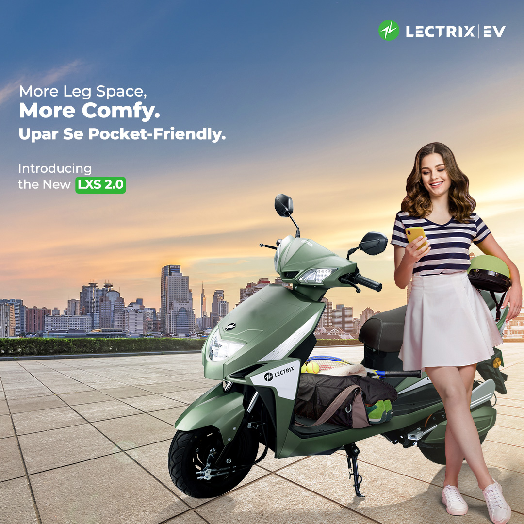 LectrixEV's tweet image. The new Lectrix LXS 2.0 only gives you more....
More room, more savings!
Book a test ride today to know what more Lectrix has to offer.
#LectrixEV #NewLaunch #Launch #SmartScooter