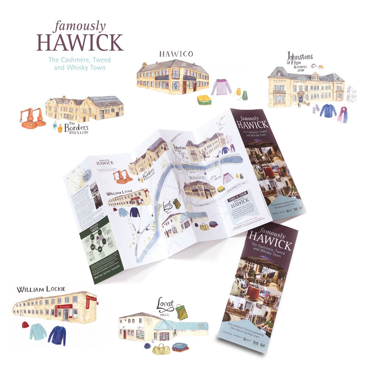 Did you know? At William Lockie each garment goes through approximately 30 processes of machinery and handwork until completion, including hand sewing, stitching, hand knitting and body linking. The shop is open Monday to Saturday 9-5 #FamouslyHawick #madeheresoldhere