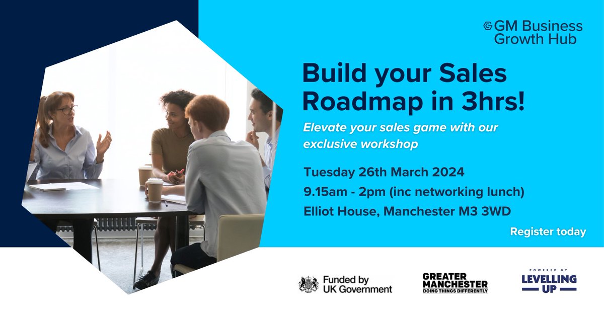 gmchamber's tweet photo. Elevate your sales game with this exclusive workshop with GM Business Growth Hub.

This exclusive workshop will challenge you to rethink sales, focus on creating value, connect you with customers, and boost your business’s profitability.

Book here: https://t.co/6gPQah1ike https://t.co/VdEo5JNlvl
