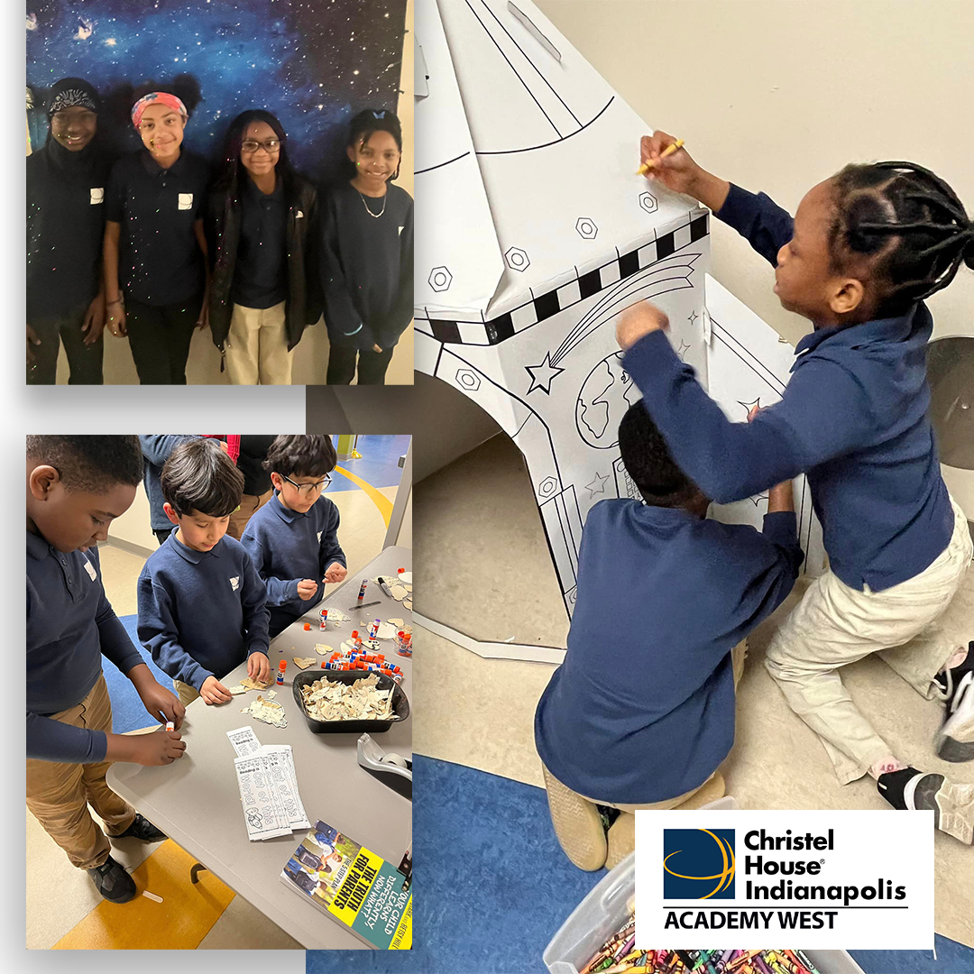 We always love to see what the team at Christel House Indianapolis Academy West are up to. They had an out of this world experience with a Space themed Literacy/IRead night! #SoaringToNewHeights #bettereveryday #SuccessIsOurOnlyOption #welivetolearn