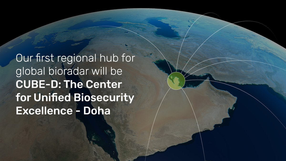 We are thrilled to announce an agreement with <a href="/QatarFreeZones/">Qatar Free Zones Authority</a> and <a href="/DohaCapital/">DohaVentureCapital</a> to build CUBE-D,  a first of its-kind regional nucleus for global pathogen monitoring. 
prnewswire.com/news-releases/…