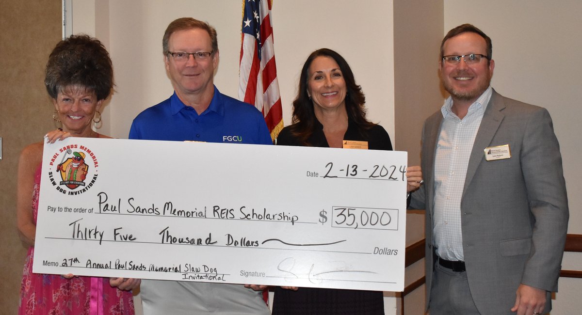 REISofSWFL's tweet photo. The 27th annual Paul Sands Memorial Slaw Dog invitational golf tournament and major sponsor Rockstar Harley-Davidson donated $35,000 for the Paul Sands Memorial – REIS Scholarship program at Florida Gulf Coast University (FGCU). https://t.co/sbo7veDgv4 https://t.co/ie01vLPvwV