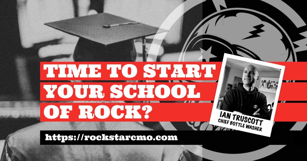 RockstarCMO's tweet photo. Is it time to start your school of rock? Ian Truscott dives into the topic of educational content marketing - https://t.co/gZUxcSK7vZ https://t.co/zNK5XFC7Al