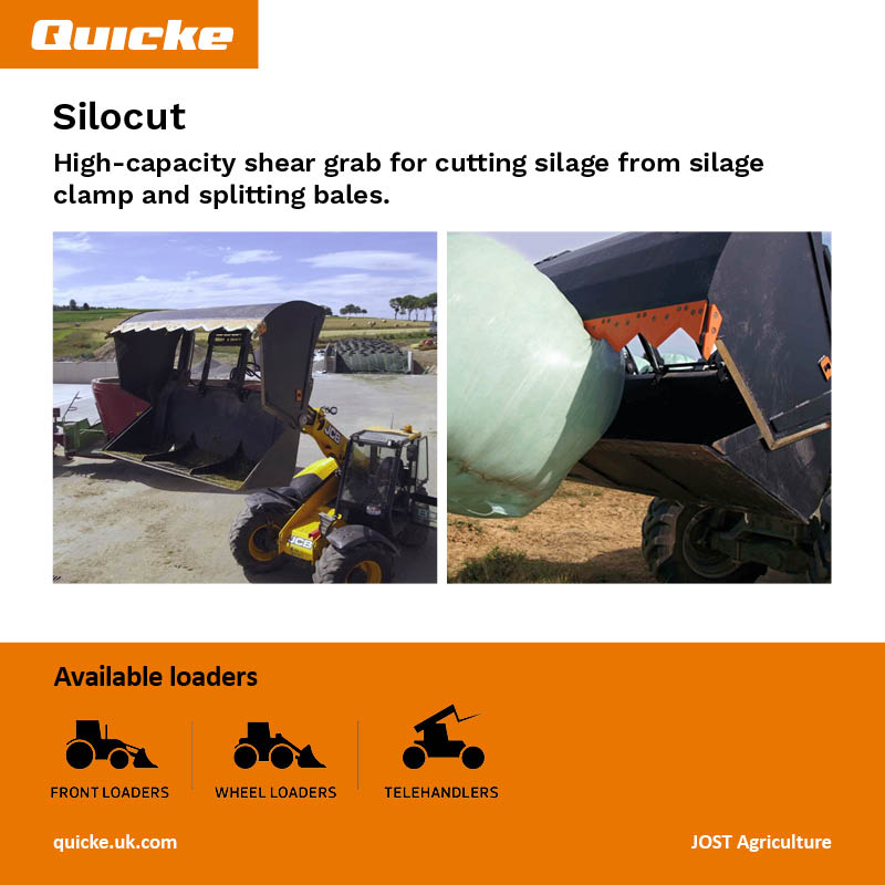 Quicke_UK's tweet photo. Implement of the Week: Silocut
High-capacity shear grab for cutting silage from silage clamp and splitting bales.
To find out more visit: https://t.co/u57CnXqKCz
Ask your dealer for a Quicke
#QuickeUK #Silocut #ImplementOfTheWeek #WorkSmarterNotHarder https://t.co/VzG8fNw0cJ