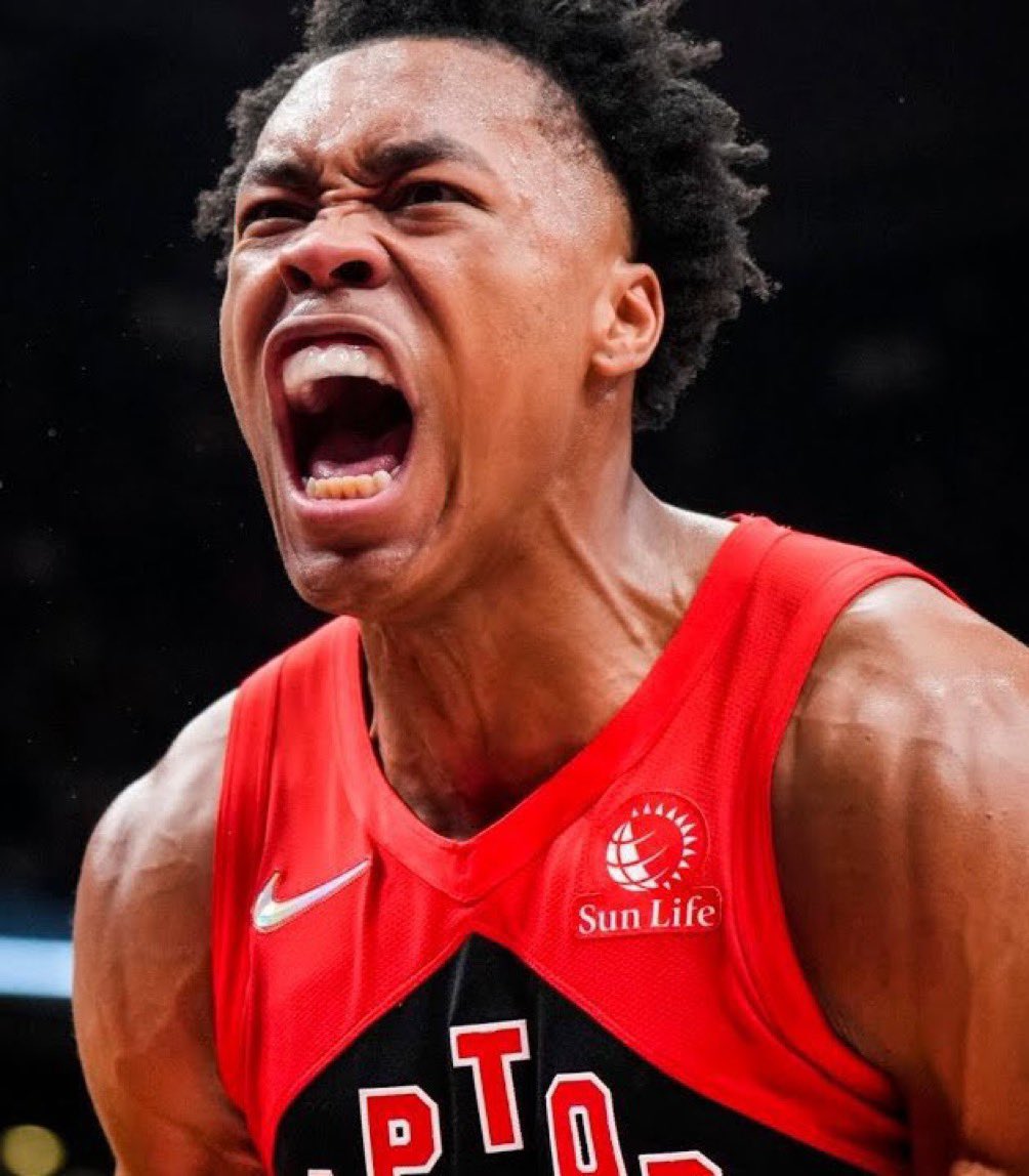 Scottie Barnes la nuit dernière :

21 Points
12 Rebounds
12 Assists
5 Blocks

A seulement 22 piges c'est le 1er joueur de l histoire des Raptors🦖 à faire un triple double avec 5 contres.

Scottie va être un sacré délire pour les années à venir...