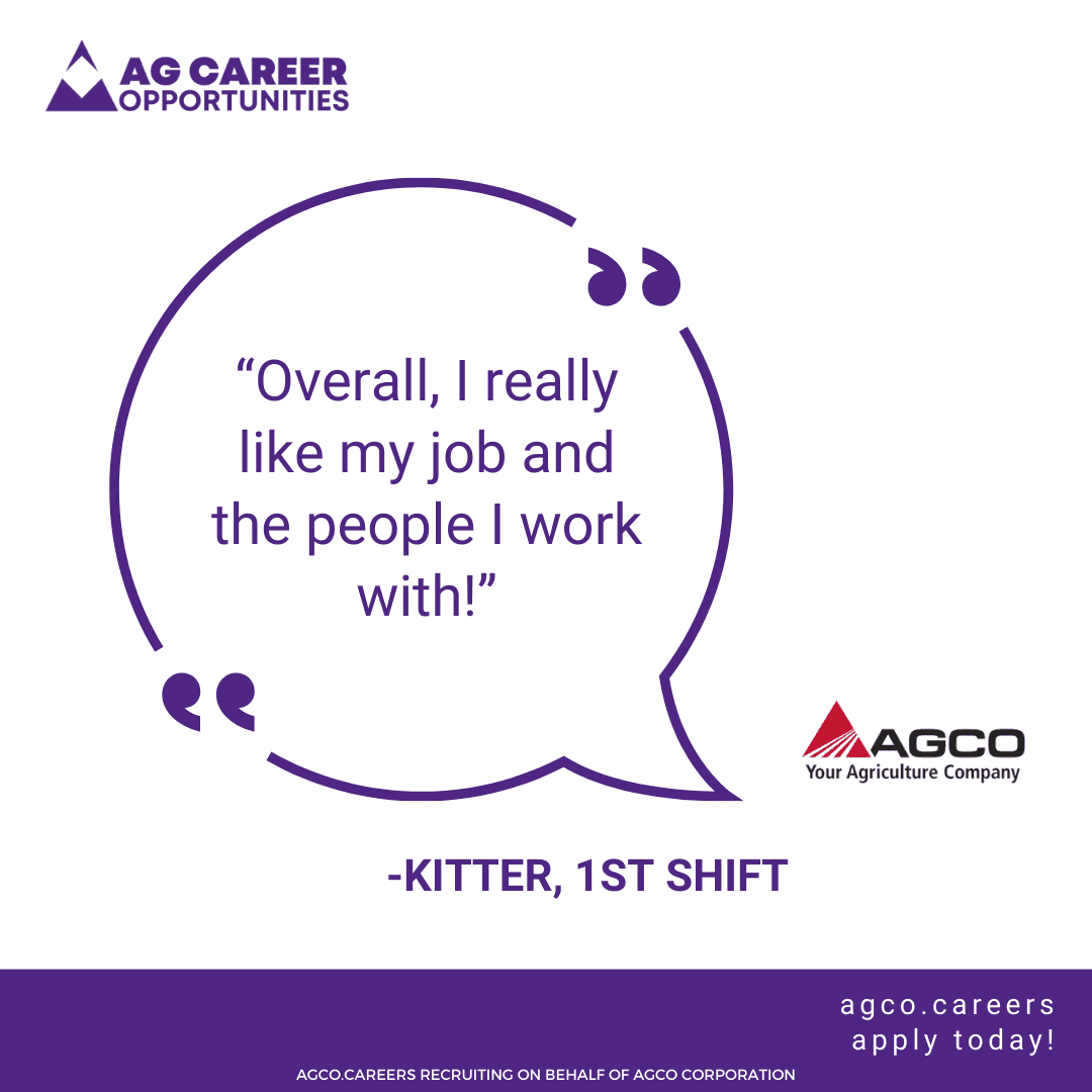Elevating excellence, one hire at a time. Join AGCO Career Opportunities in our journey of innovation and growth. Explore career opportunities that align with your passion and expertise. Your success begins here. 

#AGCOCareerOpportunities #CareerExcellence