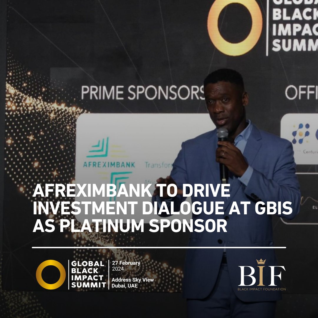 The participation of <a href="/afreximbank/">African Export-Import Bank - Afreximbank</a> at GBIS 2024 as a platinum sponsor underscores the institution’s commitment to driving diversity and inclusivity in global sustainable development and in empowering Black communities worldwide.

Read more here: hubs.la/Q02mn4mb0

#GBIS2024