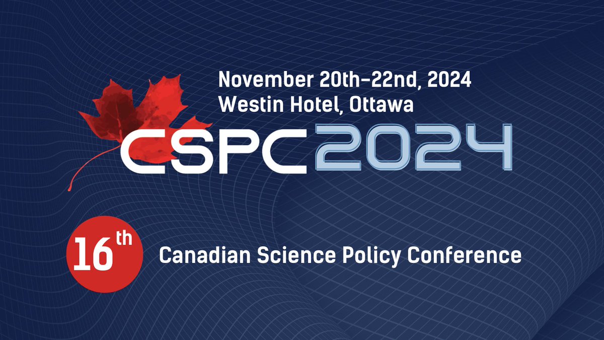 sciencepolicy's tweet photo. SAVE THE DATE 🗓️

#CSPC2024 is taking place November 20th – 22nd at the Westin Hotel in Ottawa 📢

More details, including conference tracks and call for panel proposals coming soon!

#CdnSci #CdnInnovation https://t.co/3czNZBXx3M