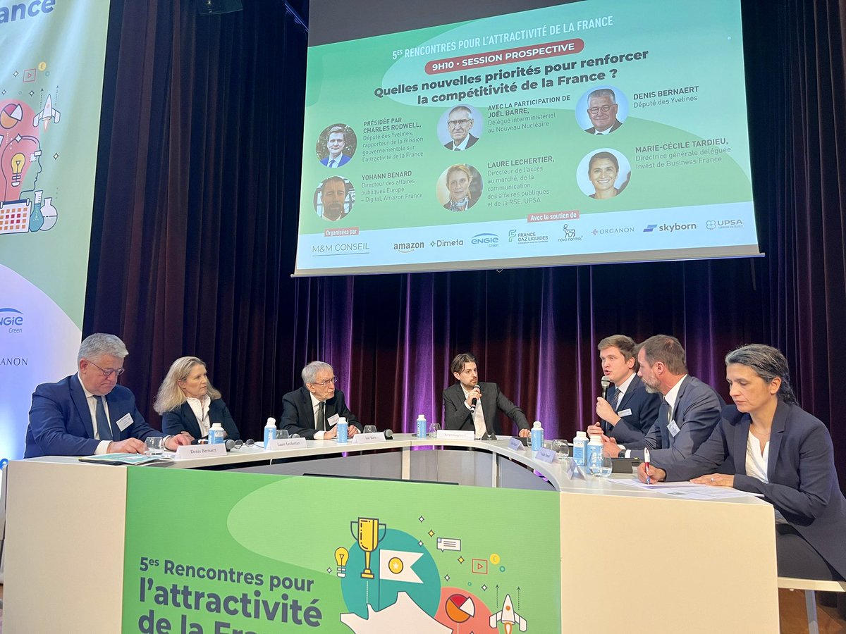 Comment continuer de signer des projets d’investissement records en France ?

En alignant notre politique d’attractivité sur notre politique industrielle, avec un objectif : la sécurité économique de la France.

Ravi d'avoir participé aux 5e Rencontres pour l’#attractivité 🇫🇷