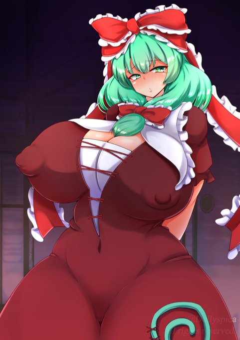 #今月描いた絵を晒そう 
今月は2作。pixivリクエストの雛ちゃんと超乳紫さん。体調不良もあったけど、2月に月目標の2作描けてよかったです! 