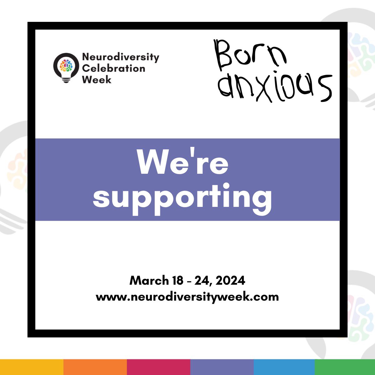 Born Anxious (@bornanxious2018) on Twitter photo Very proud to take part in <a href="/NCWeek/">Neurodiversity Celebration Week</a>
18-24 March lots of free events online with over 80 speakers .
We will be joining a panel for <a href="/HesterGrainger/">Hester Grainger</a> 🙌🙌🙌
neurodiversityweek.com Very proud to take part in <a href="/NCWeek/">Neurodiversity Celebration Week</a>
18-24 March lots of free events online with over 80 speakers .
We will be joining a panel for <a href="/HesterGrainger/">Hester Grainger</a> 🙌🙌🙌
neurodiversityweek.com