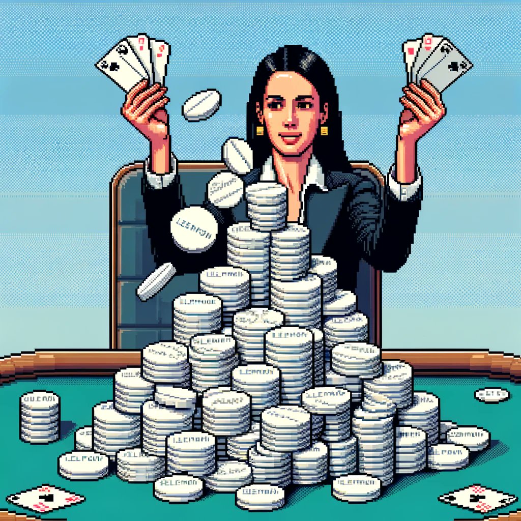 Picture of an average community member taking advantage of the differences in the prices between token and NFTs to accumulate more $LUDES