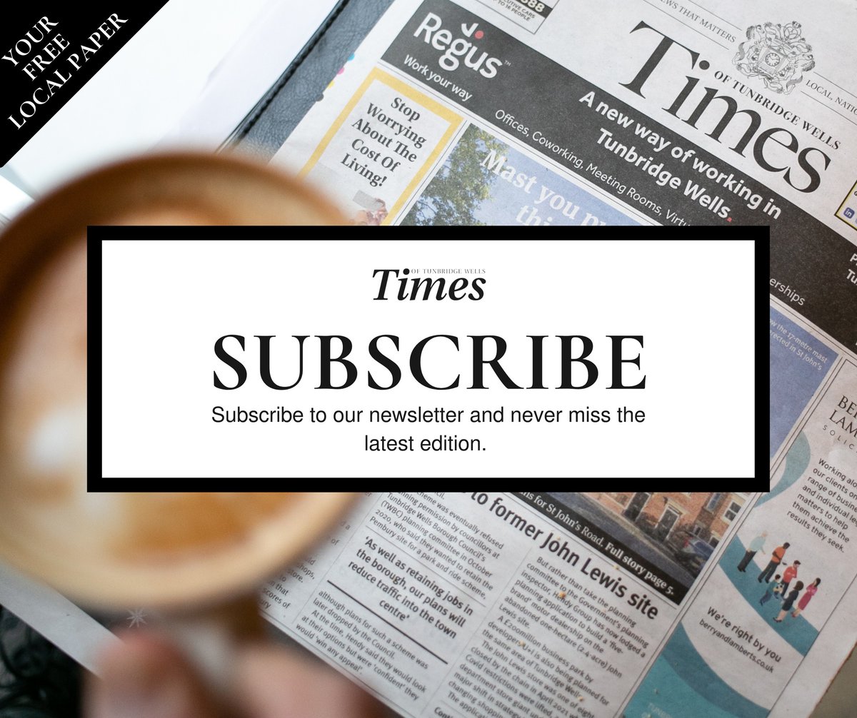 This week's Times of Tunbridge Wells hits the stands tomorrow📰📨 Subscribe to our newsletter to receive a digital copy direct to your inbox in the morning! 👇 ow.ly/RSHk50Pv3aK #LocalNews #TunbridgeWells