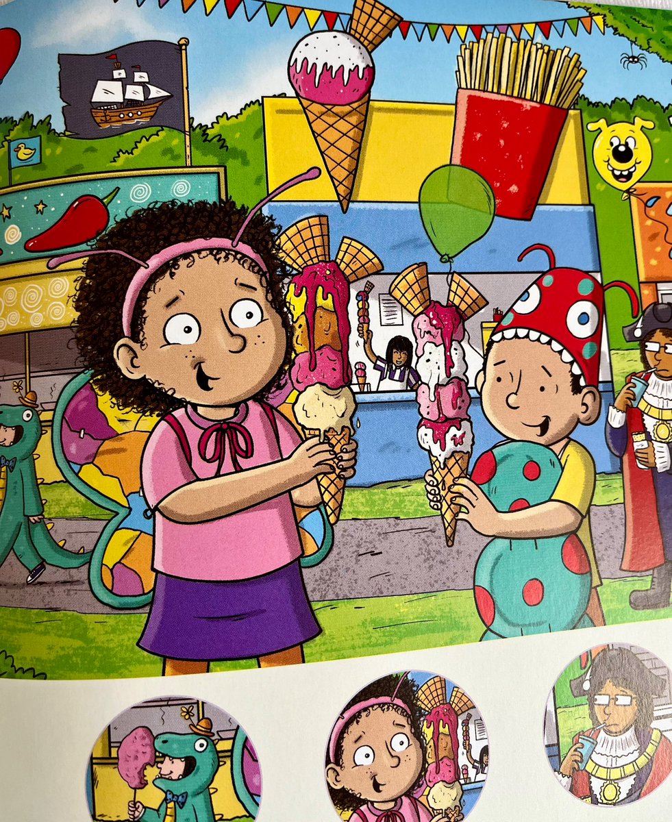 Thanks <a href="/HarperCollinsUK/">HarperCollinsUK</a> for my copies of T-Rex Seeks and Summer Carnival, two really fun and colourful books I worked on last year, it’s great to see the final copies! Out now. #newbooks #educational #dinosaurs #trex #carnival #illustration #art #artwork #harpercollins 📚 🎡 🦖