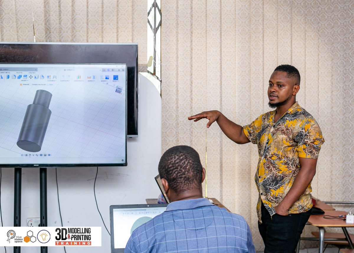 KumasiHive's tweet photo. We had an amazing time last Saturday diving into the world of 3D modelling and 3D printing. We welcomed our enthusiastic learners with an introduction to the 3D world.
Here are some pictures from the training. Enjoy!
#DesignIn3D #EngineerTheFuture #Fusion360Magic #HiveTraining https://t.co/en0jUlSQwp