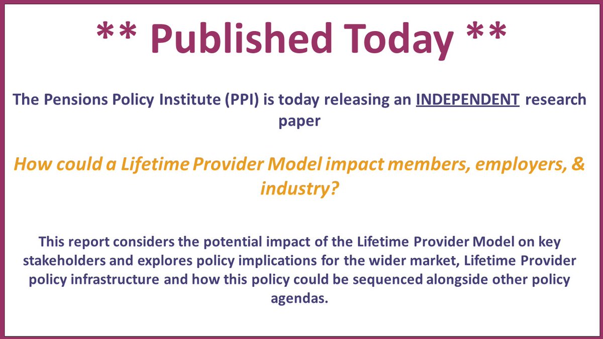 New Research Paper. bit.ly/PPILifetimePro… @BritishInsurers @AgeUKnews @AvivaBusiness @BW_LLP @CapitaPB @LCP @LGIM @MoneyPensionsUK @nestpensions @nowpensions @PplsPartnership @ThePLSA @TPRgovuk @RoyalLondon @ScottishWidows @smartpensionuk @StandardLifeUK @USSpensions