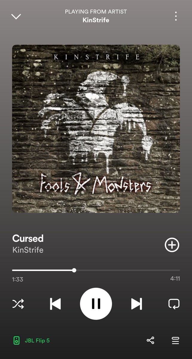 Fools and Monsters always cheers me up. What a brilliant album it is @kinstrifeuk @mhoskins72 🎸🤘