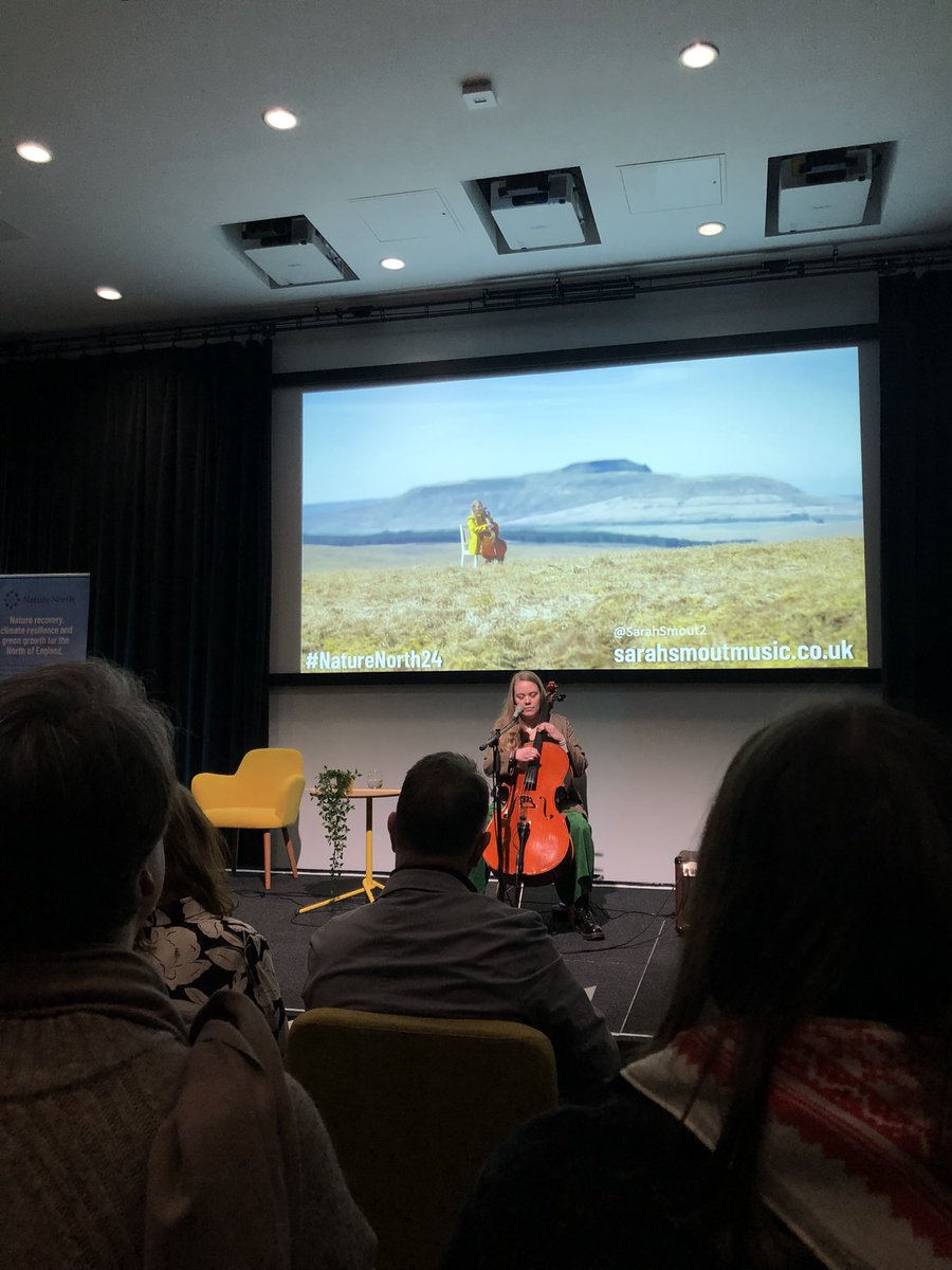#naturenorth24 First time I’ve been treated to a concert at an environmental conference! Brilliant.