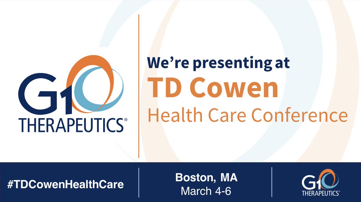 We are participating in the TD Cowen 44th Annual Health Care Conference on March 6th. Learn how to listen in here bit.ly/4bU3zBa.