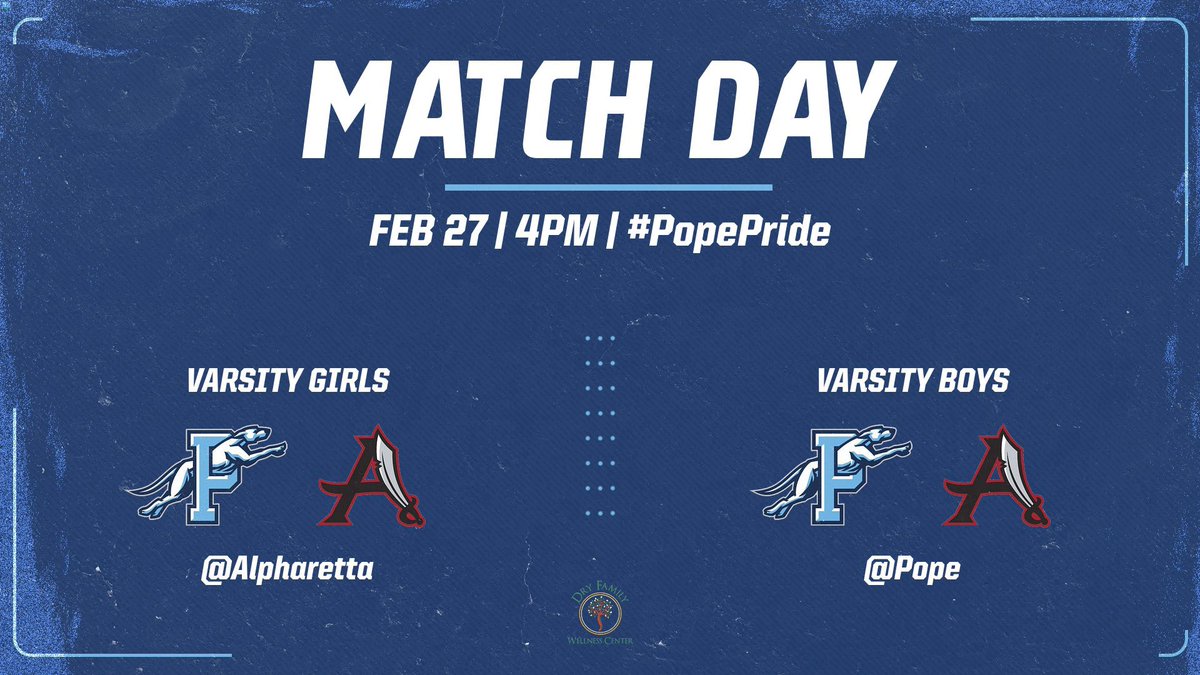 ‼️REGION MATCH DAY‼️ Varsity teams take on the Raiders of Alpharetta to kick off the start of region play! #PopePride
