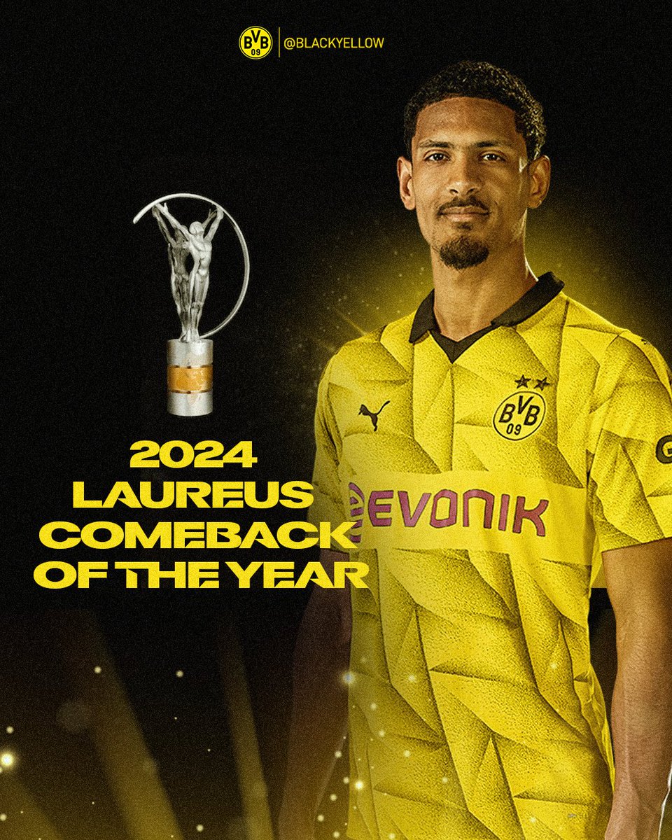 Sébastien Haller has been nominated for the 2024 @LaureusSport World Comeback of the Year Award 🙌 ‌ Congrats, Seb! 👏