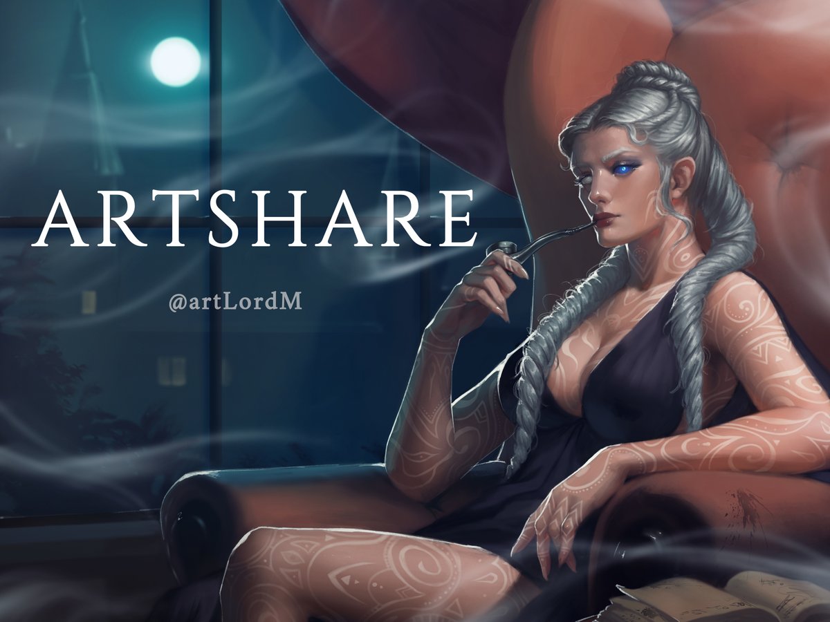 ⭐️ARTISTS!⭐️ 
SILENT #artshare 

💙Tag some art friends
💙Like, RT, comment on your faves
❌No A.I or NFTs NSFW 

I will try to RT what I like within 24 hours